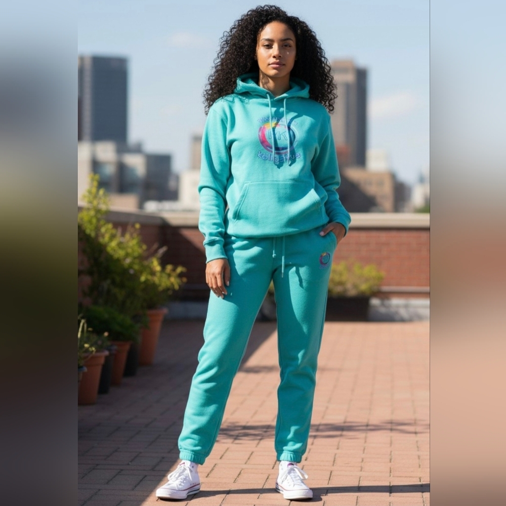 Hooded Sweatshort Jogger Set Sz L NWT
